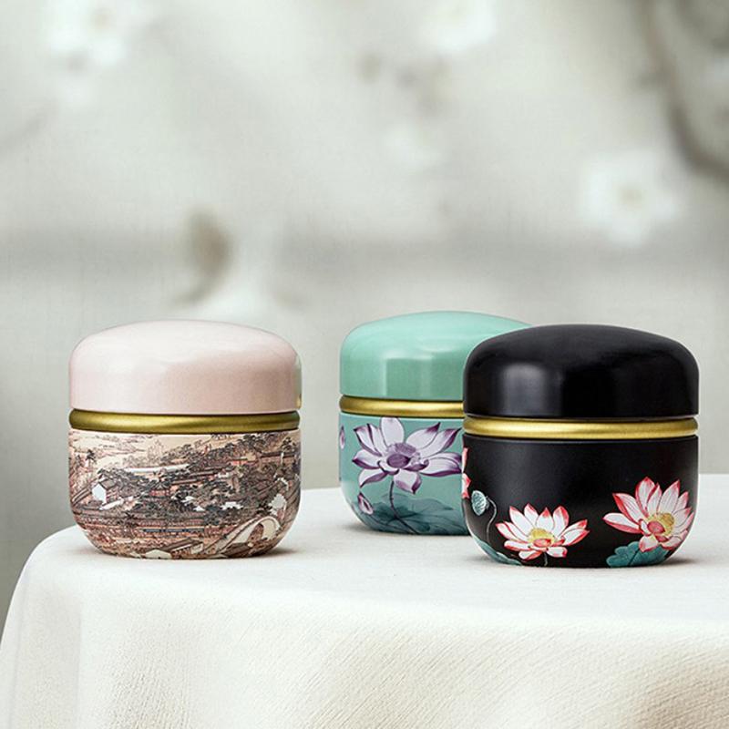 Tea Containers Candle Cans Tea Box Candy Snacks Small Round Cans Mini Portable Tin Cans Packaging