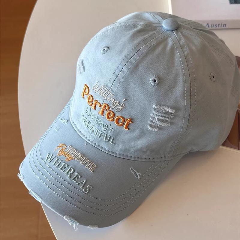 Hats for Girls New Baseball Cap Summer Sun Hat Men and Women Spring and Autumn Big Head Circumference Showing Face Small Duckling Cap