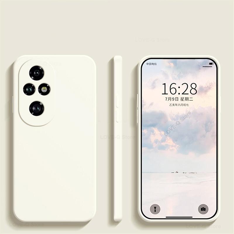 

Чехол для Honor 200 Pro, жидкий силиконовый защитный чехол для объектива камеры, чехол для телефона Honor 200 Pro, Honor200 Pro 200Pro 5G, мягкая задняя крышка For Honor 200 Pro 5G