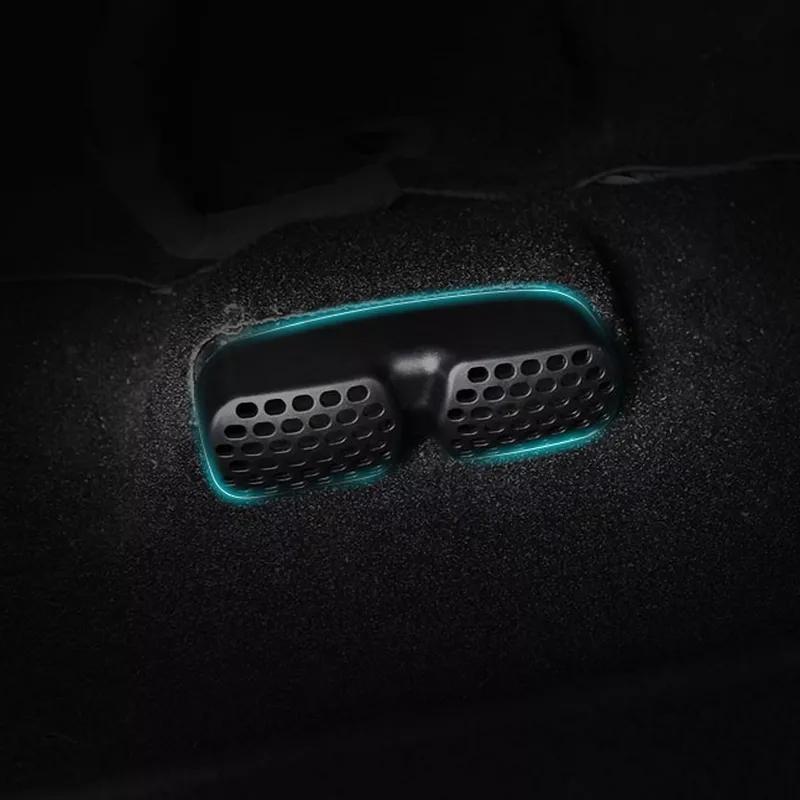 2Pcs/set Car Under Seat Air Conditioner Vent Outlet Duct Shell Cover Fit For Ford Edge 2015 -2016 Auto Interior