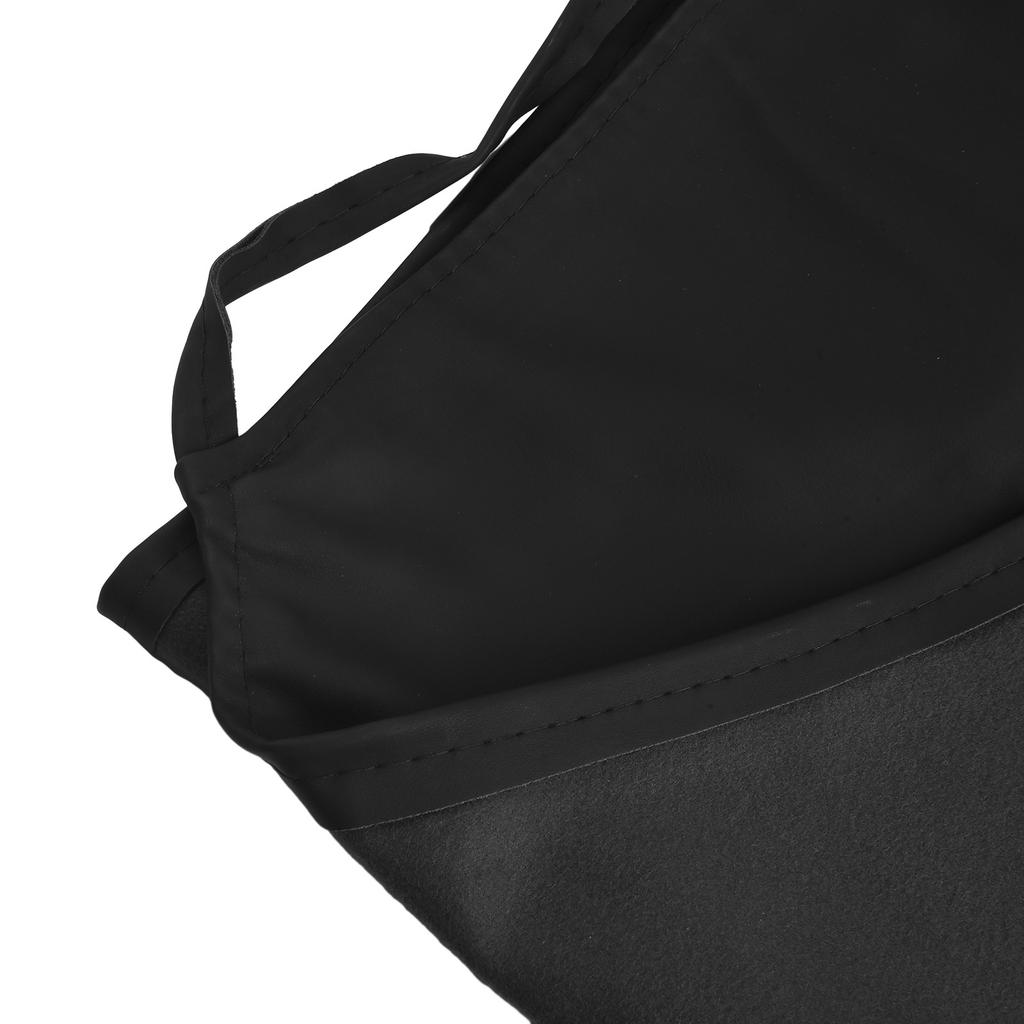 Oilproof Kitchen Apron PVC Leather Soft Waterproof Black