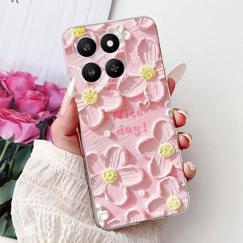 For Honor 400 Smart 5G Case LGN-NX1 Luxury Butterfly Painted Cover Soft Silicone Case For Honor X7d HonorX7d Honor400 Smart Bags