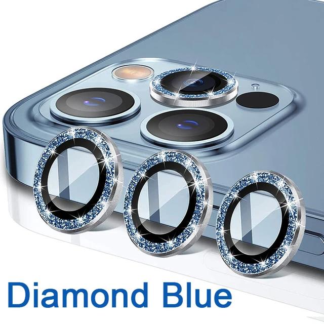 For iPhone 17 Pro Max 17Air 16 Metal Glitter Bling Lens Film HD Glass Camera Protective Cap For iPhone15 Camera Protector Ring 4