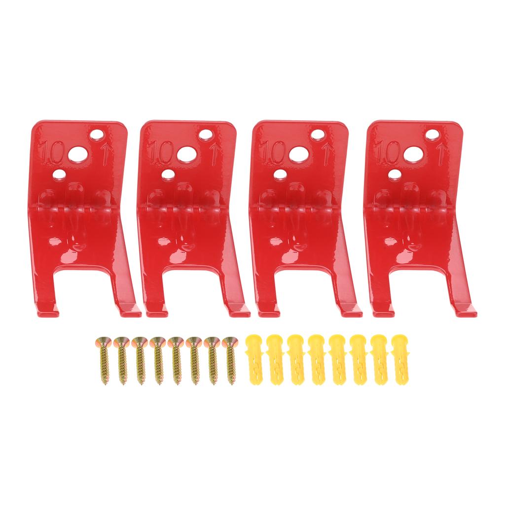 4pcs Iron Heavy Duty Wall Mounted Bracket for Extinguisher Universal Holder Wall Hook with Screws for Home Office Hardware