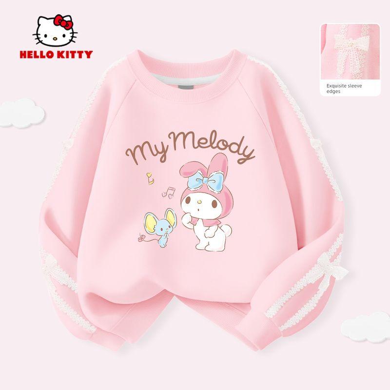 My Melody Girls' Sweatshirt Spring 2026 New Sweet and Cute Children's Long-Sleeved Top Stylish Girls' Base Shirt