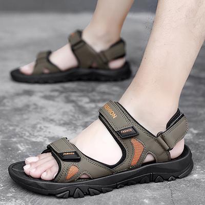 Large Size Summer New Men's Outdoor Beach Shoes Roman Simple Soft Sole Casual Sandals Men's Spot