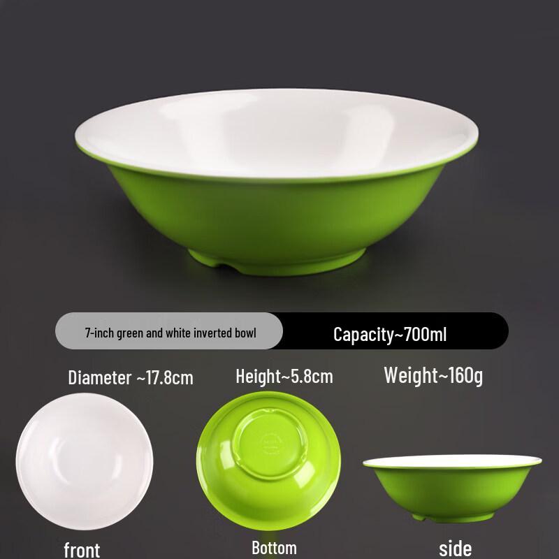 A5 Melamine Two-Tone Inverted Edge Bowls