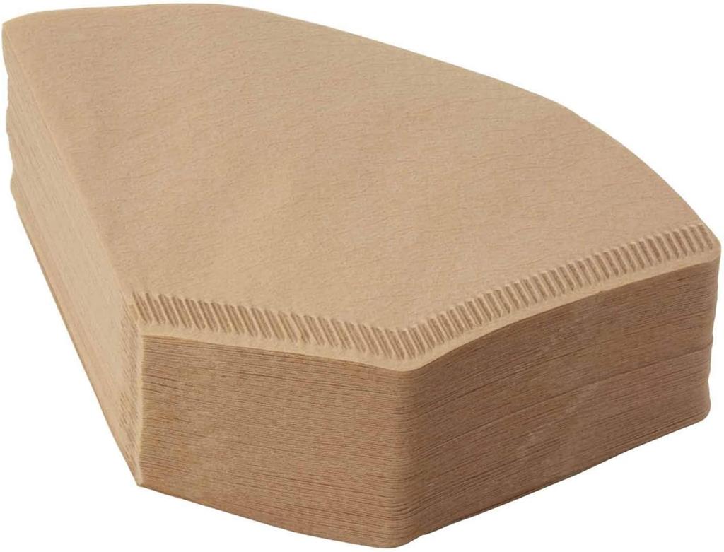 Kalita Coffee Filters, FP101 Filter Paper, 1-2 Person Capacity, 100 Filter Sheets, Brown #11111, Pack of 4