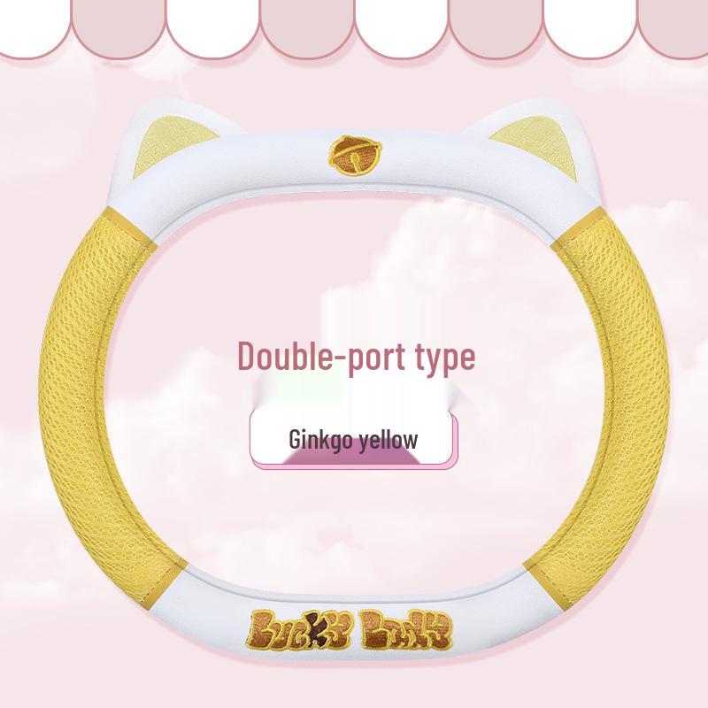Cute Kitten Breathable Steering Wheel Cover 2023