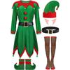 Xmas Suit Christmas Elf Costume 6 Pack Girl Fancy Dress  Christmas Cosplay