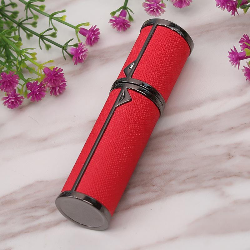 5ml High-End Leather Portable Perfume Refill Bottle with Bottom Filling Spray