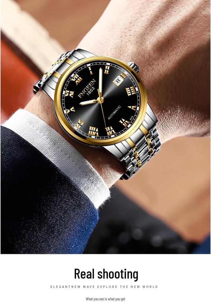 Orologio Meccanico Automatico Impermeabile da Uomo Fenzun 2020 con Calendario Vuoto