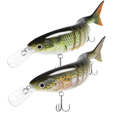 TRUSCEND Bass Trout Fishing Lure Swimbait Powolnie tonąca bioniczna przynęta pływająca Bass słodkowodna słona woda Bass realistyczny zestaw przynęt wędkarskich Multi-Joint