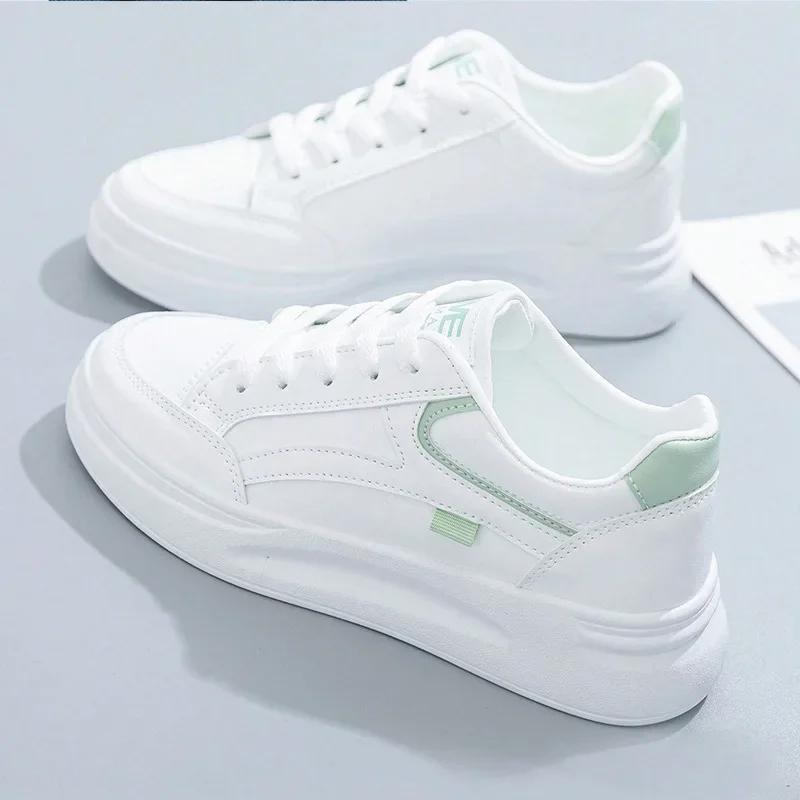 

Board shoes 2026 new spring and summer thick soled i versatile niche student sports and leisure board shoes 35 зелёный