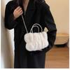 Bag Girl 2023 Winter New Fairy Hairy Bag Folded Cloud Bag Hairy Hand Carry Small Bag Crossbody Bag