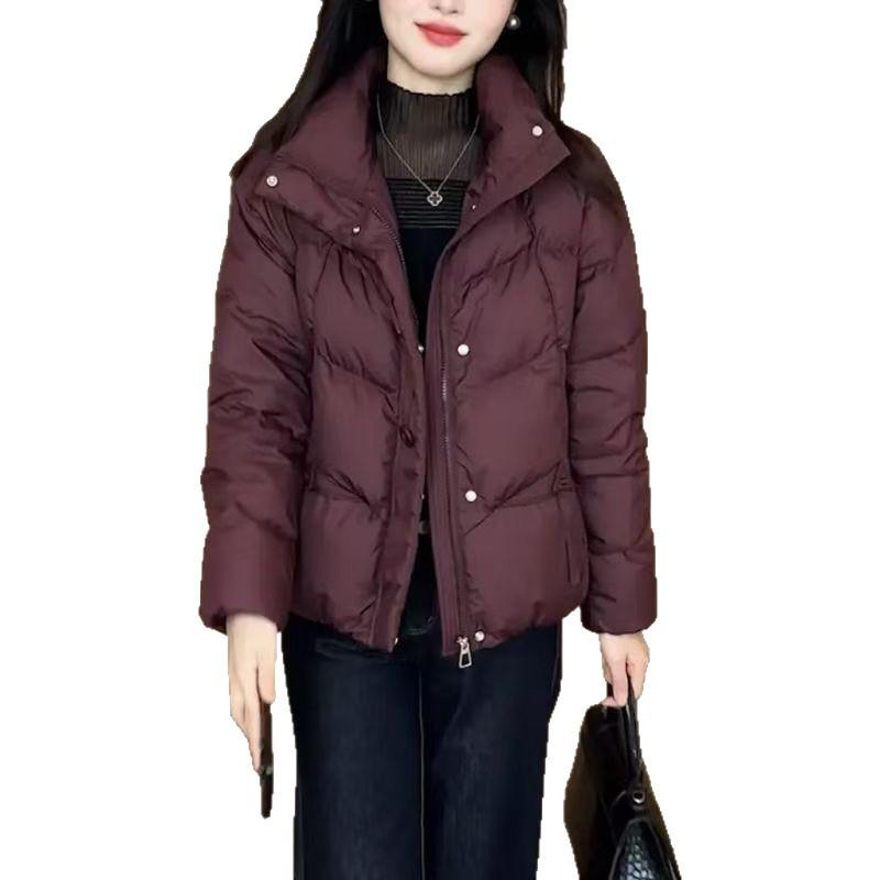 Season short small fragrant down cotton clothes Pinghu high-end season small jacket