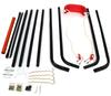 Single-Person Metal Swing, Robust Steel Frame, Thick Blow-moulded Seat, for Garden / Outdoor Use