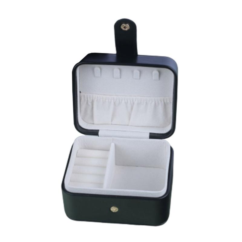 Mini Jewelry Organizers Soft PU Material Jewelry Storage Organizers Jewelry Storage Box Drawers Jewelry Box for Earrings