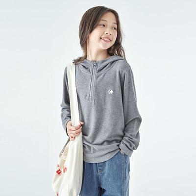 Girls' Casual Hooded Fleece Knit Sweatshirt