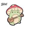 Bright Color Brooch Pin Frog Mushroom Design Lapel Enamel Glaze