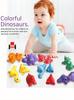 Montessori Dinosaur Matching Toy: Alphabet, Number & Pattern Learning, Early Math Enlightenment Educational Aid for Kids