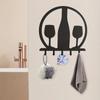 Metal Silhouette Key Hooks - Living Room Wall Decor and Wall-Mounted Holder. Versatile for Keys, Towels, Stylish Decorative Hook