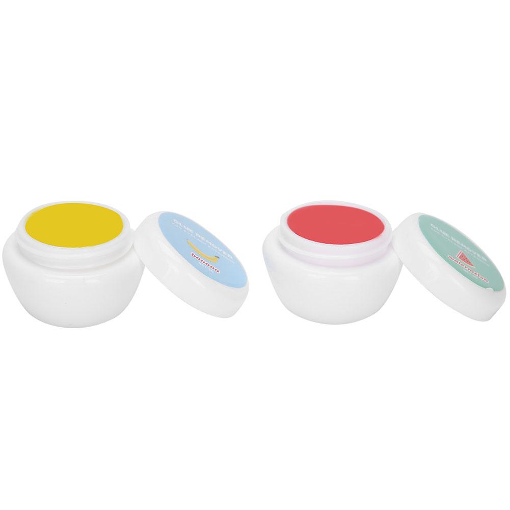 10g Eyelash Glue Remover No Stimulation Eyelash Extension Glue Adhesive Remover(5g Watermelon +5g Banana Flavor )