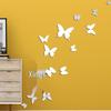 JM506 Acrylic Butterfly Mirror Wall Stickers - Waterproof & Self-Adhesive for Kids' Rooms & Kindergartens