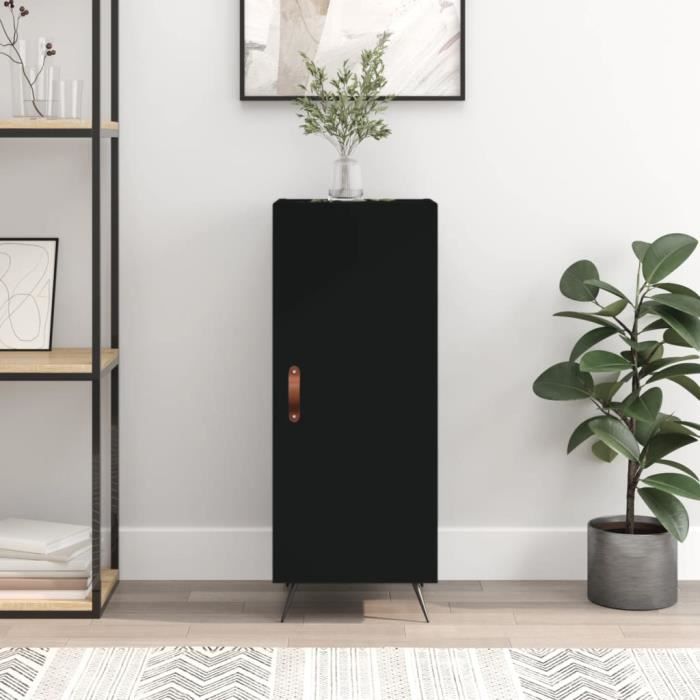 VidaXL Black Buffet 34.5x34x90 Cm Engineered Wood 828509