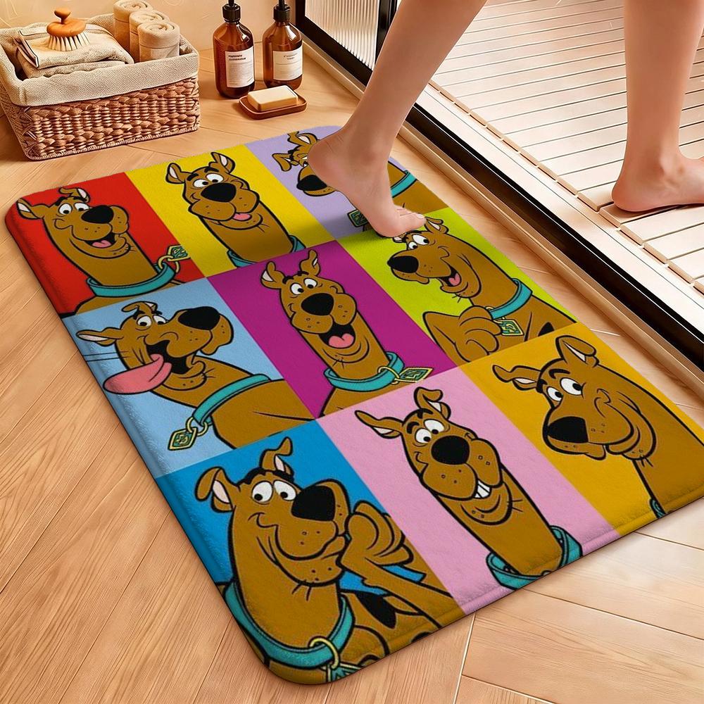 Scoobydoo Mystery Inc Gang Adventure Indoor Rug Nonslip Easyclean Carpet For Living Room Bedroom Hallway Home Decor Birthday Gift