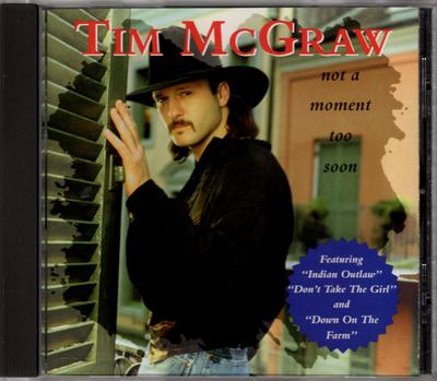 CD TIM MCGRAW  Not A Moment Too Soon D277659 Curb Records 1994 US CountryFolk Used