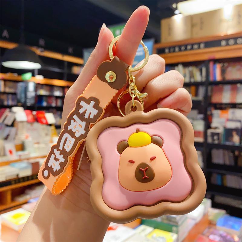 Cartoon Animal Silicone Keychain Bag - Kids' Coin Purse & Toy Pendant