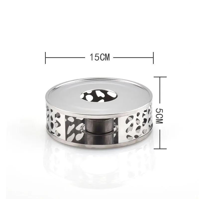 Teekannenwärmer Edelstahl Hohl Design Kaffeekannen Kerzenbasis Ständer für Haushalts Glas Teekanne Teekocher Milcherwärmer