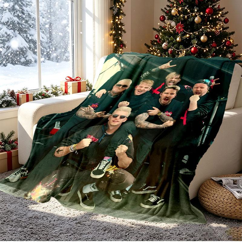 Electric Callboy Pattern Blanket for Home Decoration, Bed, Sofa, Car Travel, Camping, Suitable for All Seasons, Birthday Christmas Gift