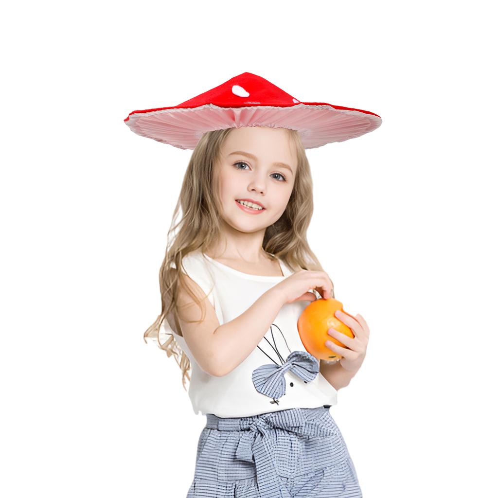 Halloween Mushroom Hat Headgear Adorkable Elf Head Cover for Masquerade Halloween Adorkable Cartoon Hat Headgear