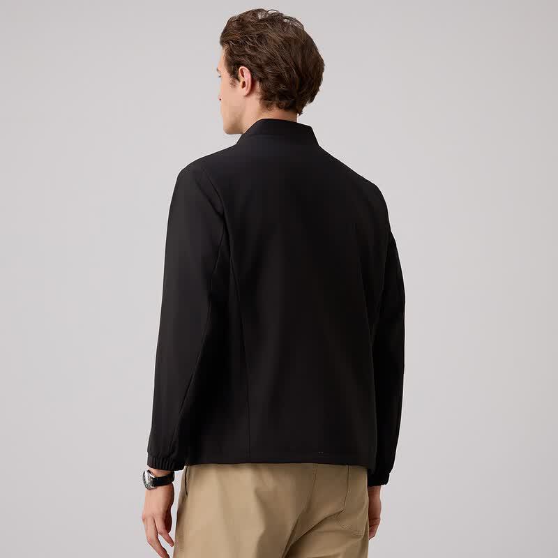 Pierre Cardin Men's Business Casual Stand-Collar Jacket