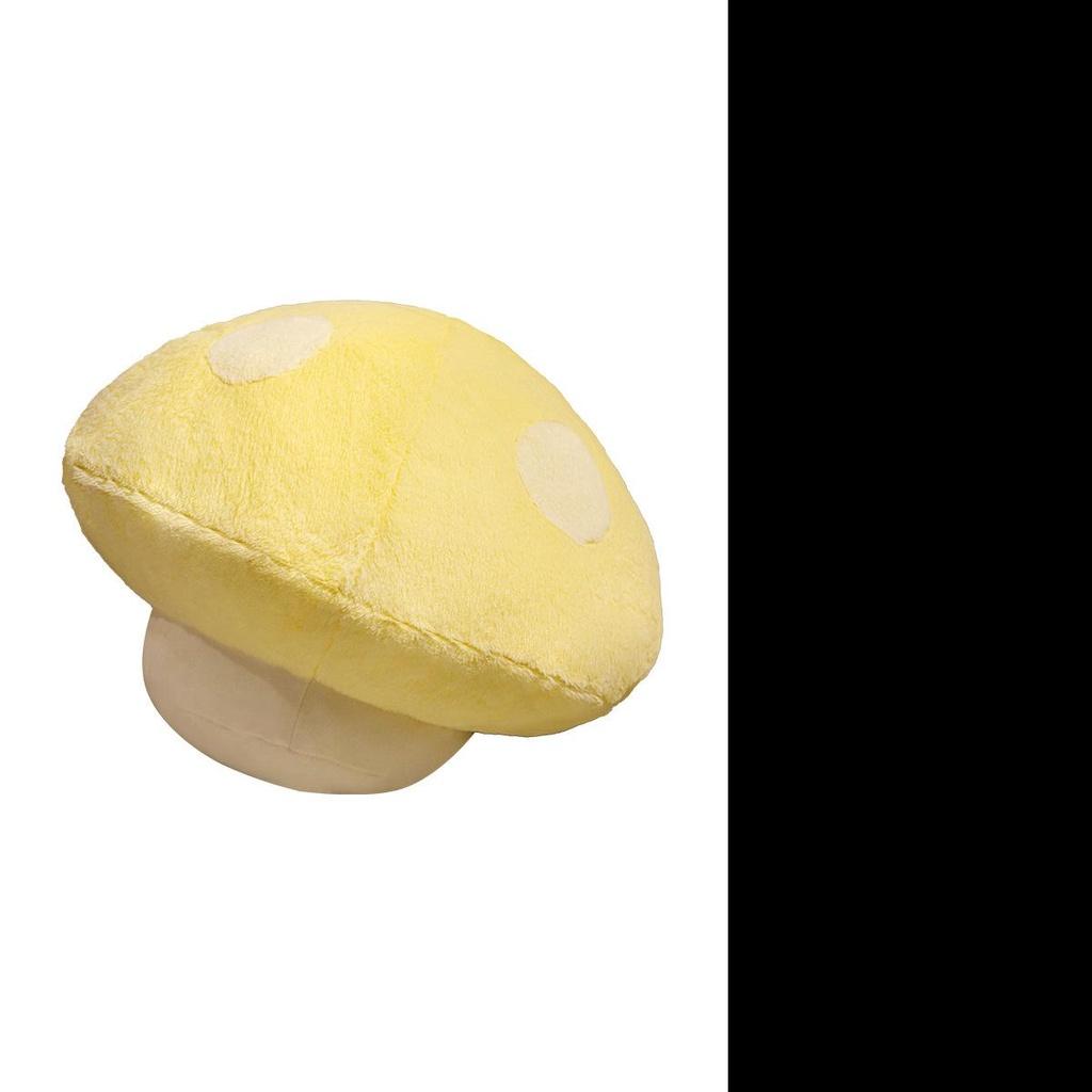 Soft And Cuddly Mushroom Pillow For Home Decor And Kids' Gifts Yellow/grey/pink/green
