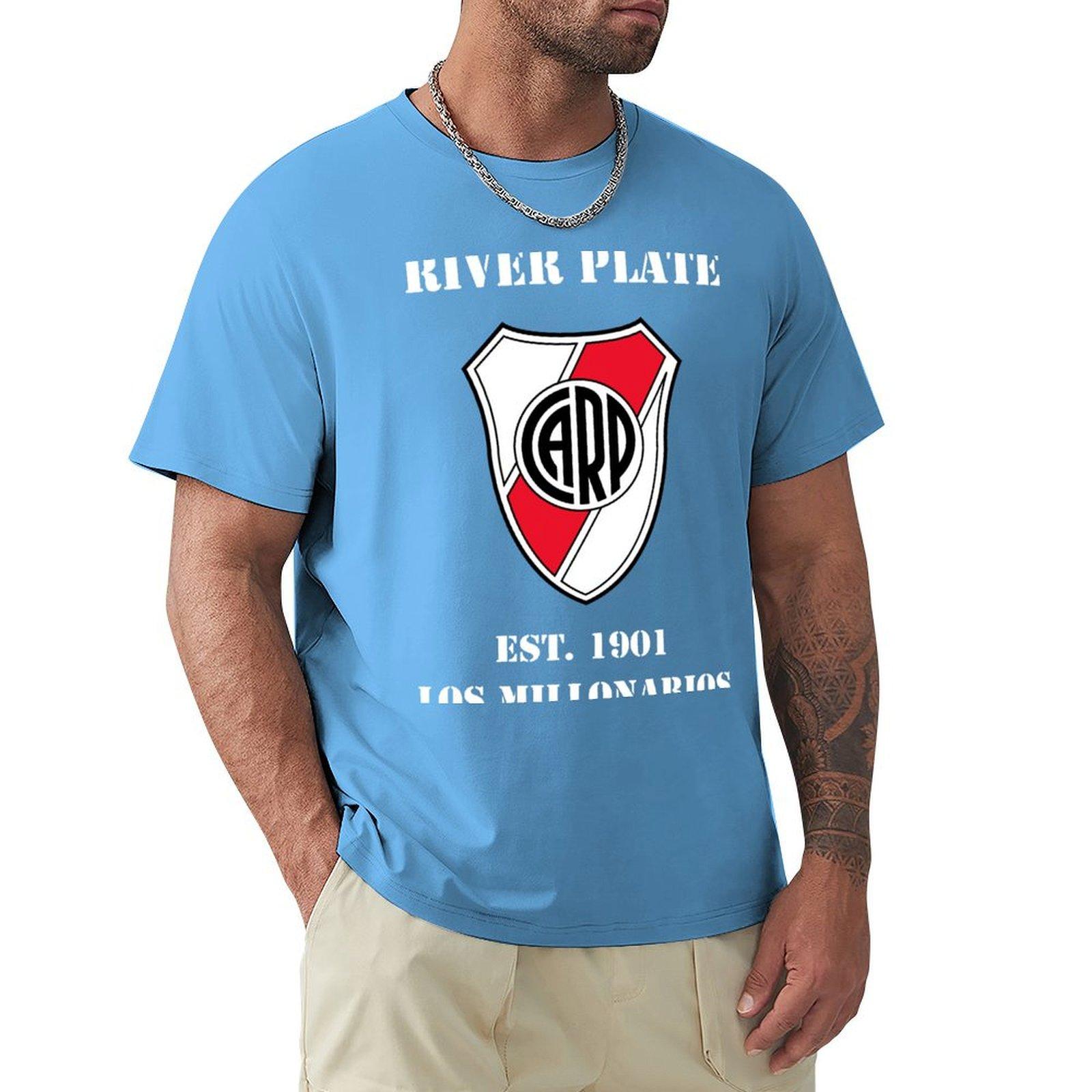 RIVER PLATE FC T-Shirt anime t shirts sweat boys animal print graphics shirts men graphic S