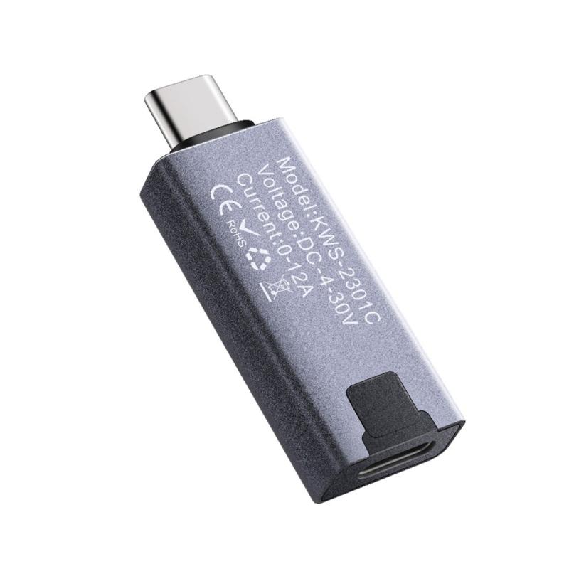 KOWSI Voltage Current Tester USB C Meter Tester Voltmeter Ammeter Detector USB C Charging Detector LED Display Portable