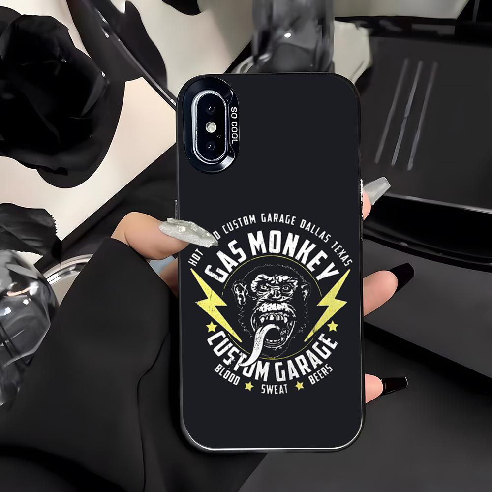 Cool G-Gas Monkey G-Garage Phone Case For IPhone 17 Air 16 E 15 14 Plus 13 12 11 Pro Max Colored Silver Cover