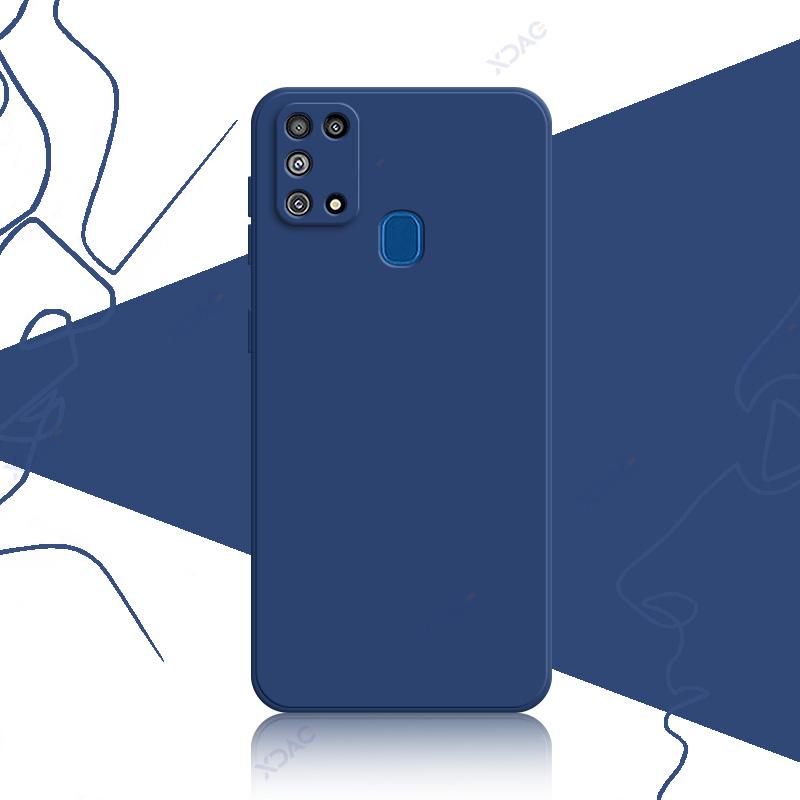Luxuriöse, modische und süße Schutzhülle für Samsung Galaxy M31 Prime F41 SamsungM31 SamsungF41 360 weiche, quadratische Handytaschen aus flüssigem Silikon