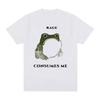 La rage me consume Grenouille drôle Meme Graphique T-shirt Mode Vintage Manches Courtes T-shirt Hommes Femmes Décontracté Coton Surdimensionné T-shirts