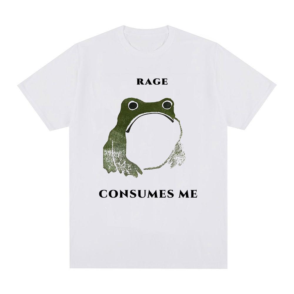 

Rage Consumes Me Funny Frog Meme Graphic T Shirt Fashion Vintage Short Sleeve T-shirt Men Women Casual Cotton Oversized T-shirts S разноцветный
