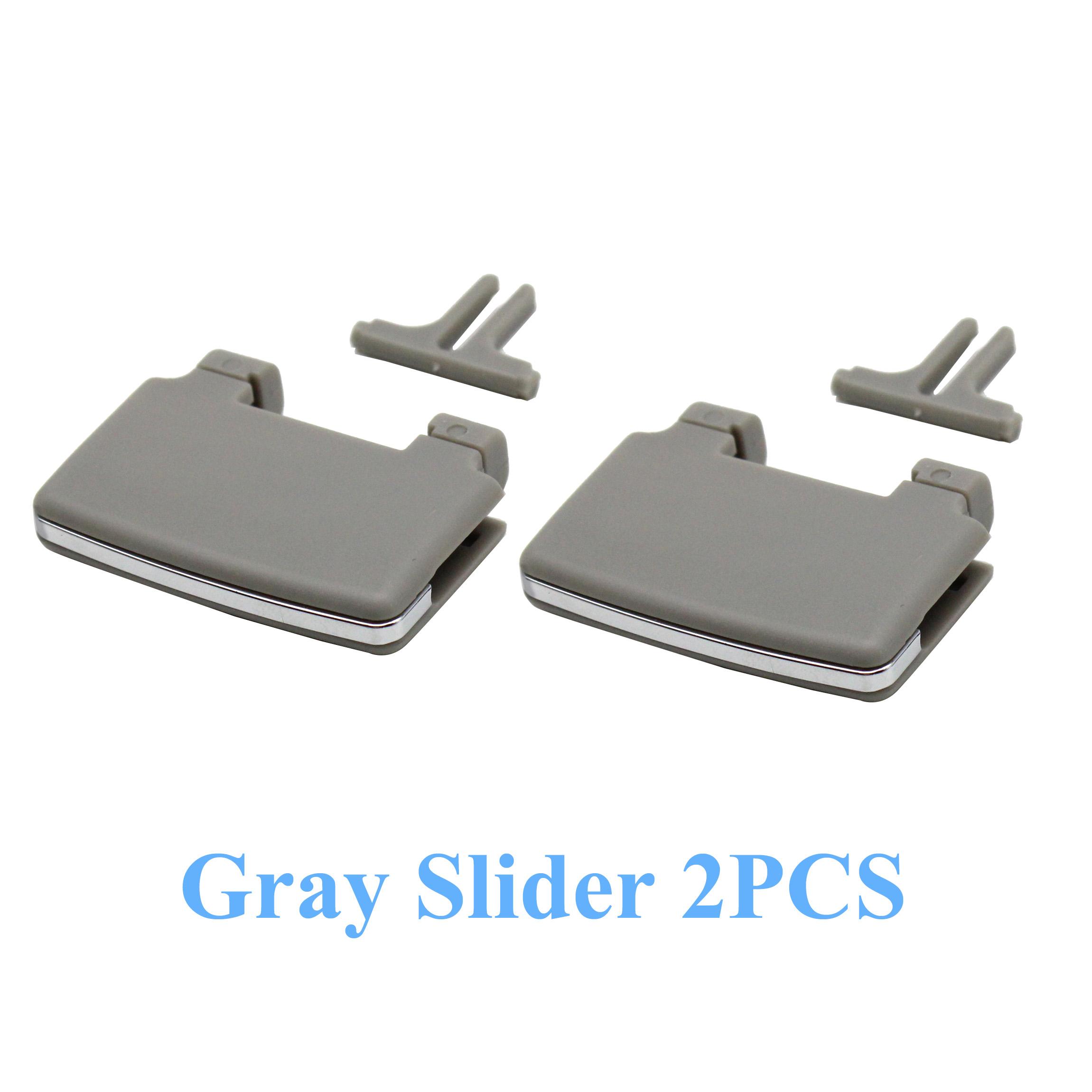 

Задняя часть салона автомобиля, вентиляционная решетка переменного тока, зажим в сборе, слайдер для Mercedes BENZ W164 ML GL 300 350 450 500 Gray Slider 2PCS