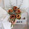 Sunflower Teddy Dried Flower Bouquet - Yunnan Natural Air-Dried Arrangement for Living Room Decor
