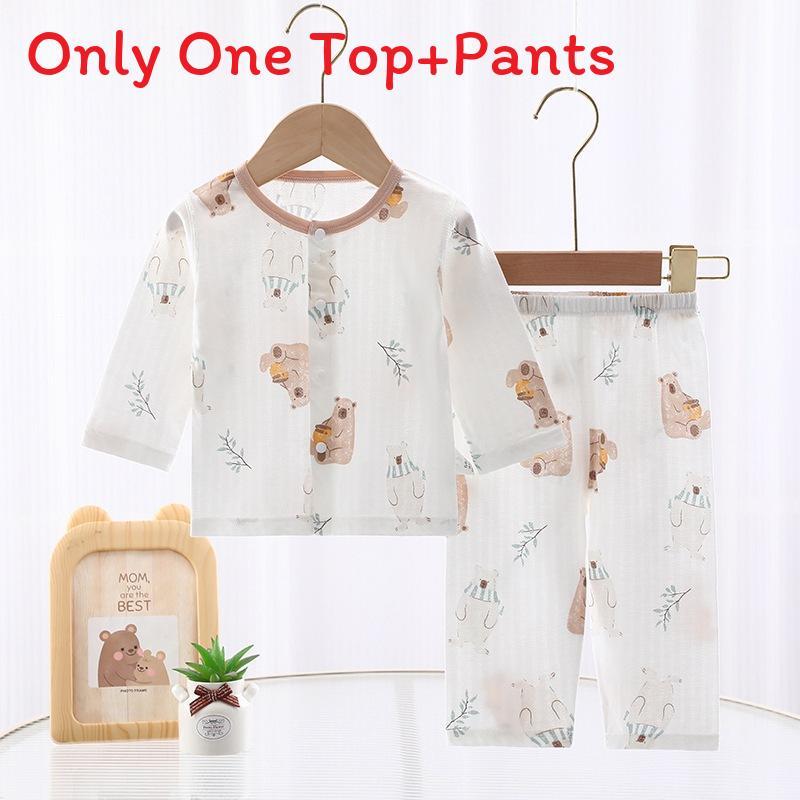 Baby Cotton Summer Pajamas Set With Anti Bacterial Fabric For Newborns And Infants