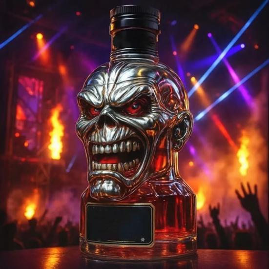 300ML Whiskey Decanter Unique Glass Whiskey Bottle Statue Artistic Liquor Container Iron Lady 50th Anniversary Whisky Gift for Whiskey Lovers