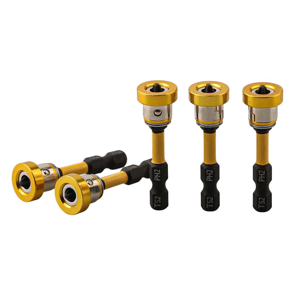 5Pcs Magnetic Plasterboard Positioning Screwdriver Bits Hand Electric Drill Bit For Electric Power Tool Parts Accessories