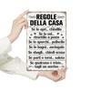 Putuo Decor 1pc Italian Vintage Metal Tin Sign Wall Art Decor for Home Farmhouse Living Room Shop Gift7.9x11.8Inches