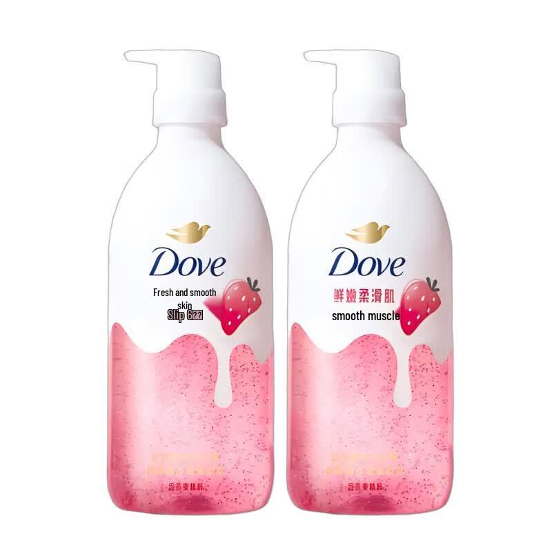 Dove Sweet Strawberry & Oatmeal Essence Body Wash Twin Pack